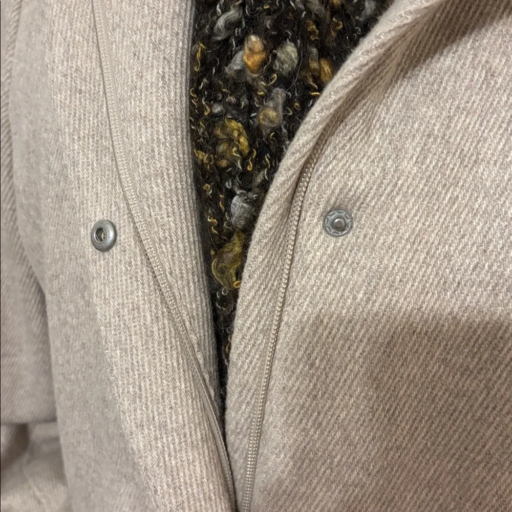 🐿️GAP HEATHERED TWILL HOODED JACKET! - Picture 4 of 8